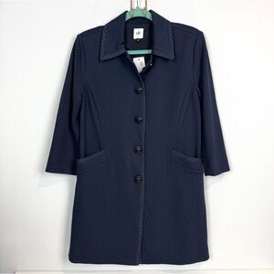 CAbi Carriage Jacket Navy Polka Dot S NWT